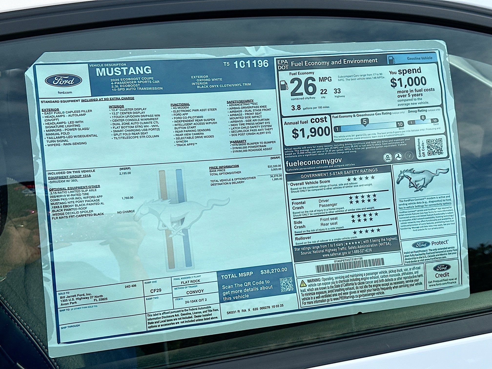 2026 Ford Mustang EcoBoost® Fastback