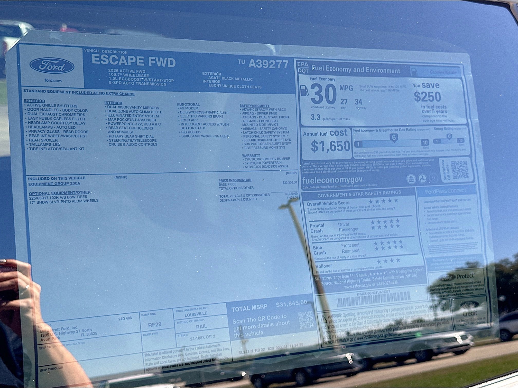 2026 Ford Escape Active