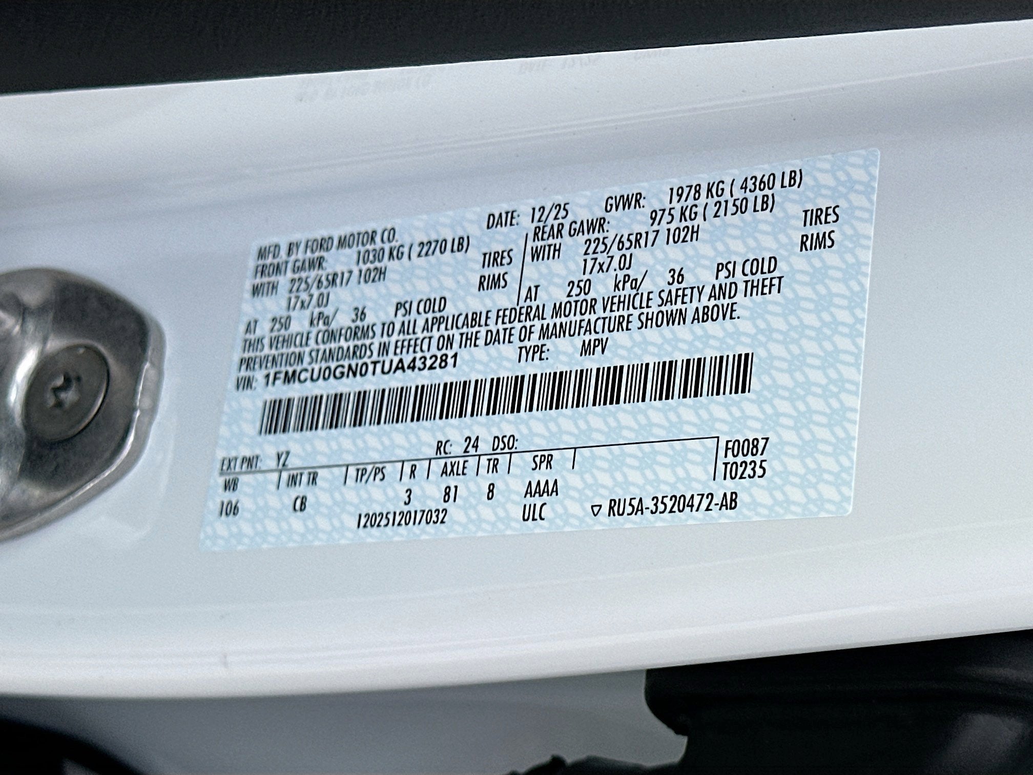 2026 Ford Escape Active