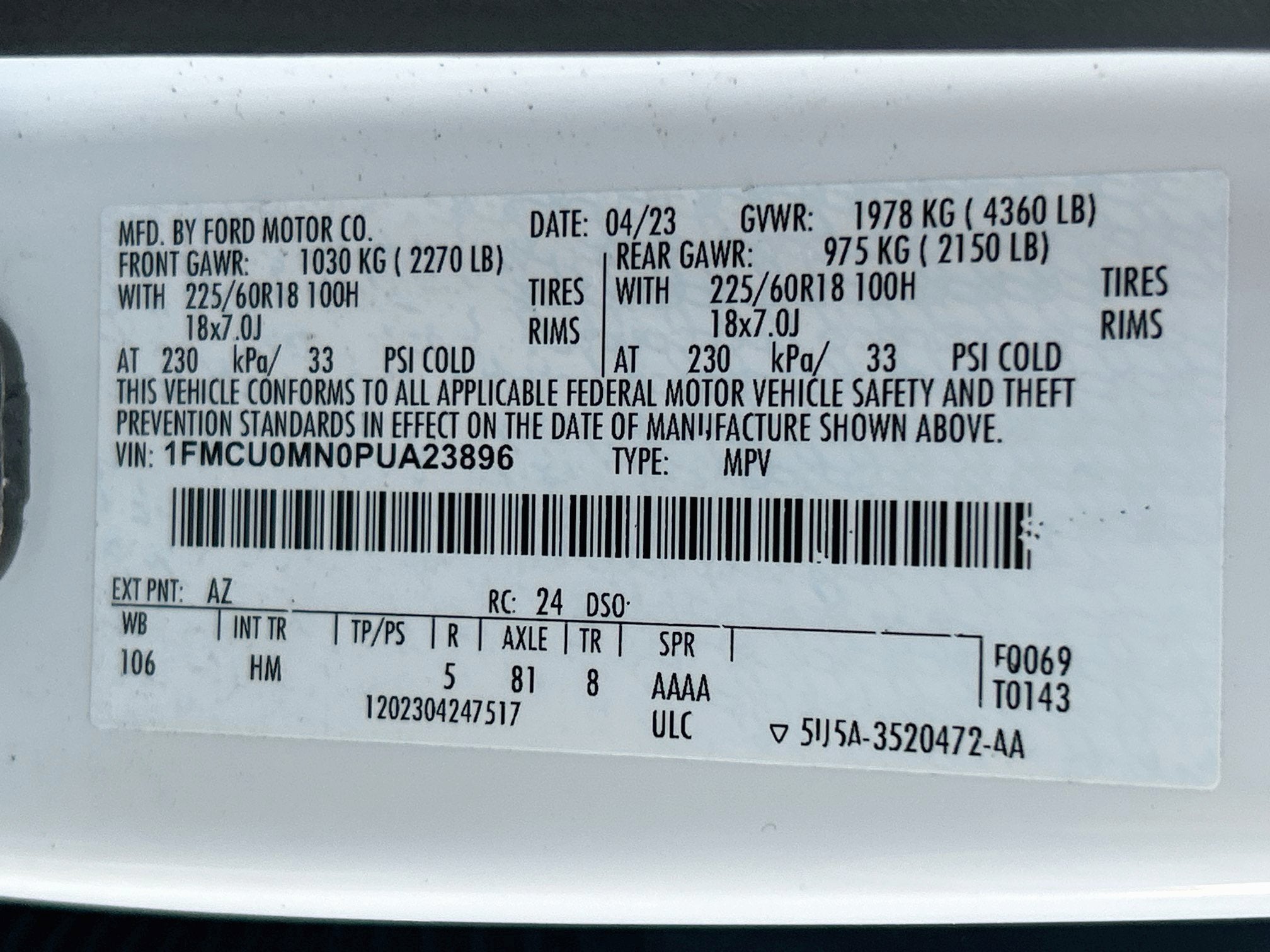 2023 Ford Escape ST-Line