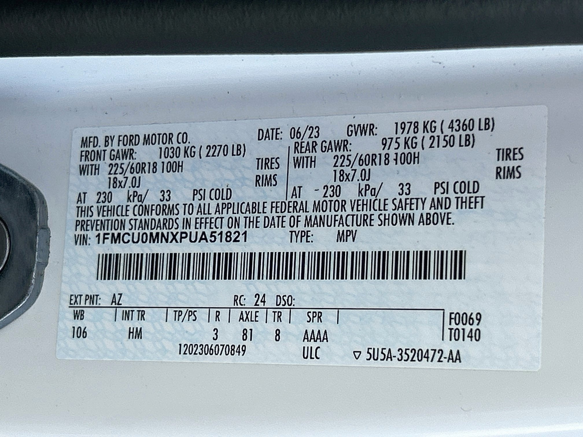 2023 Ford Escape ST-Line