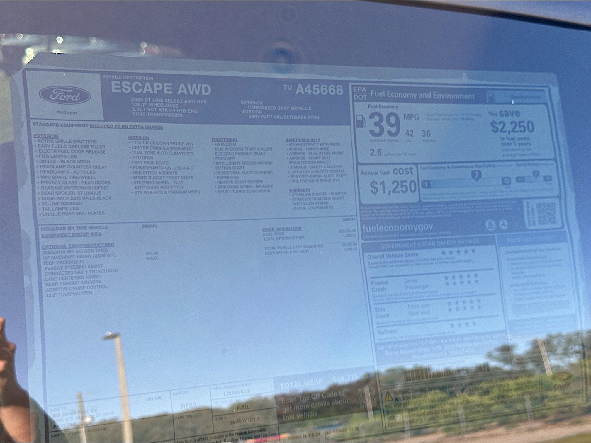 2026 Ford Escape ST-Line Select