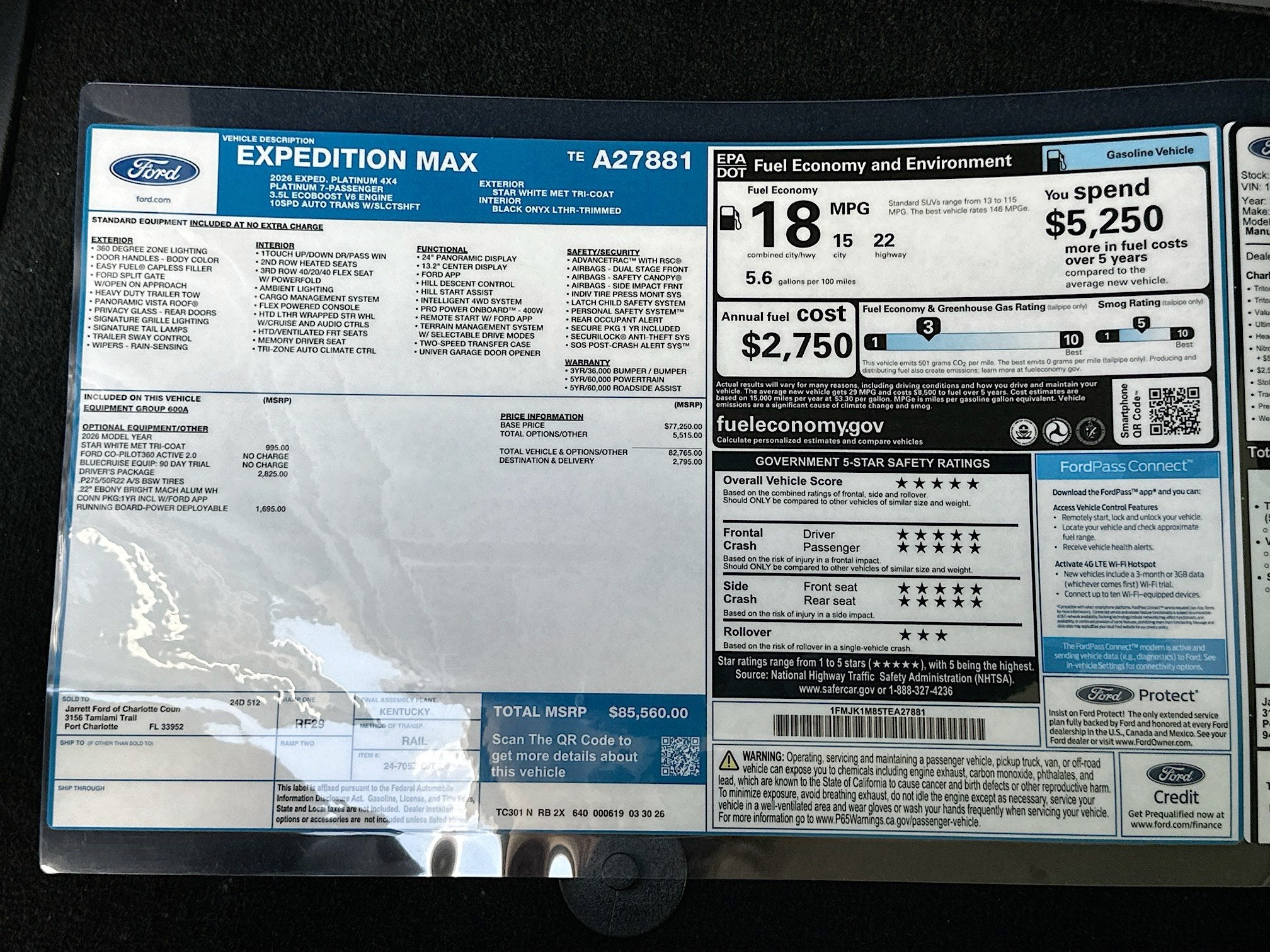2026 Ford Expedition Max Platinum