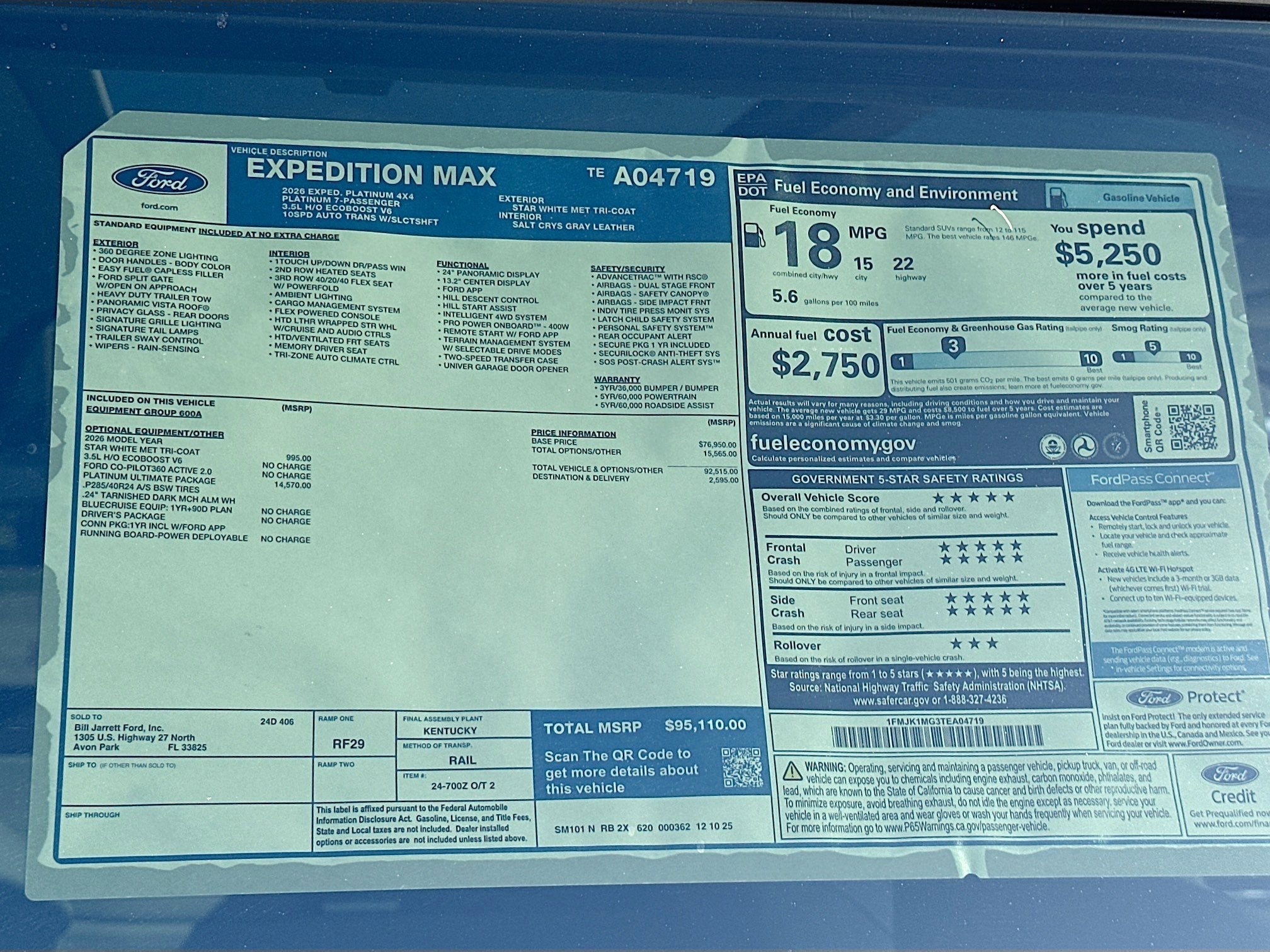 2026 Ford Expedition Max Platinum