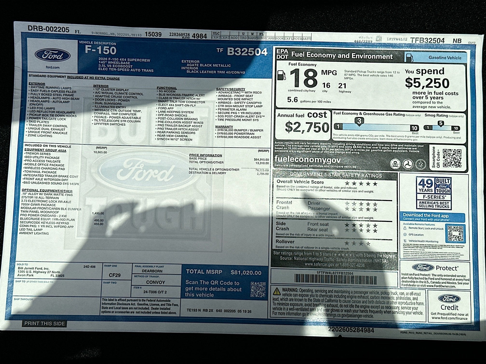 2026 Ford F-150 Tremor
