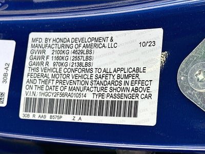 2024 Honda Accord Hybrid Sport