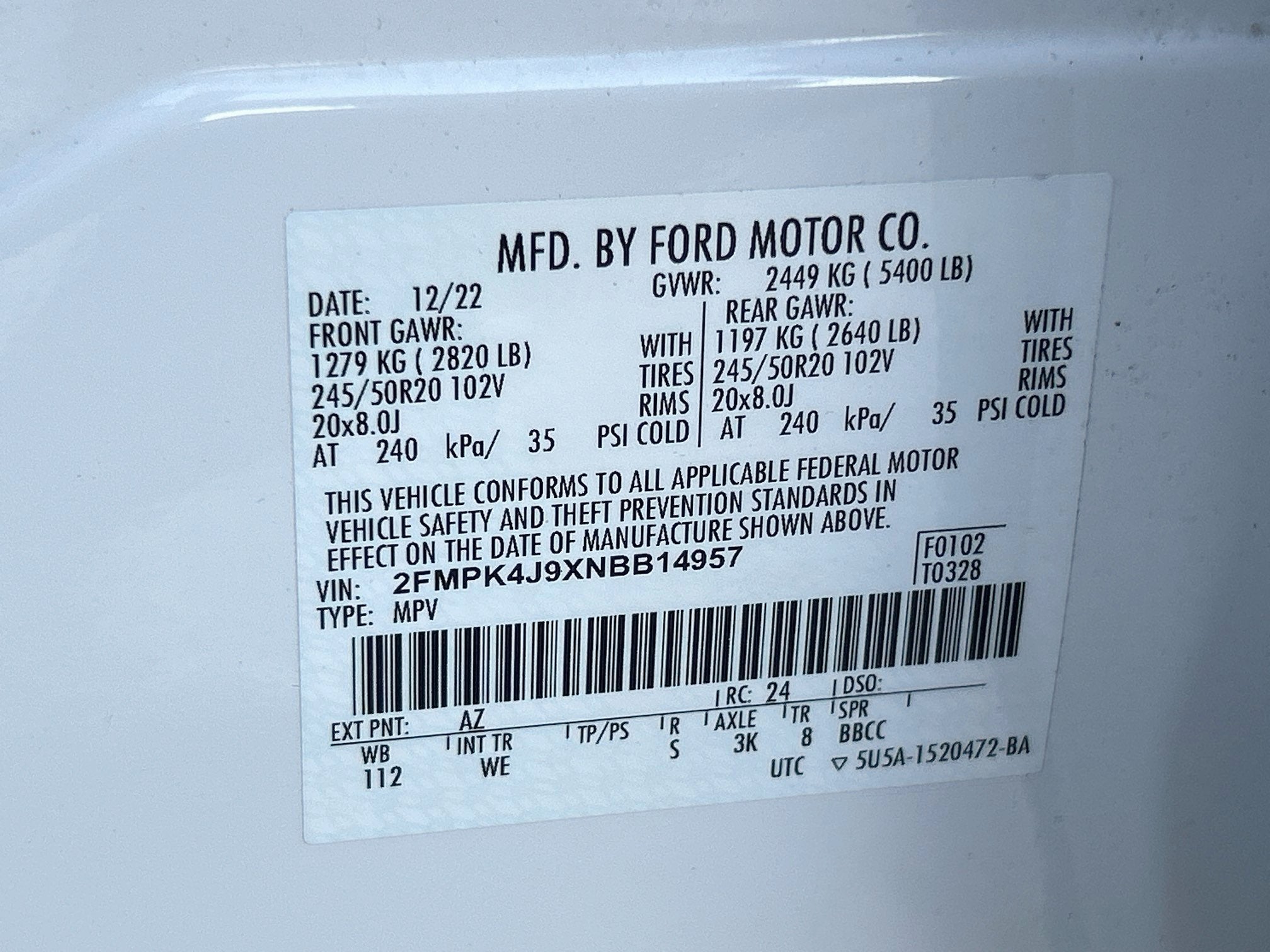 2022 Ford Edge Sport