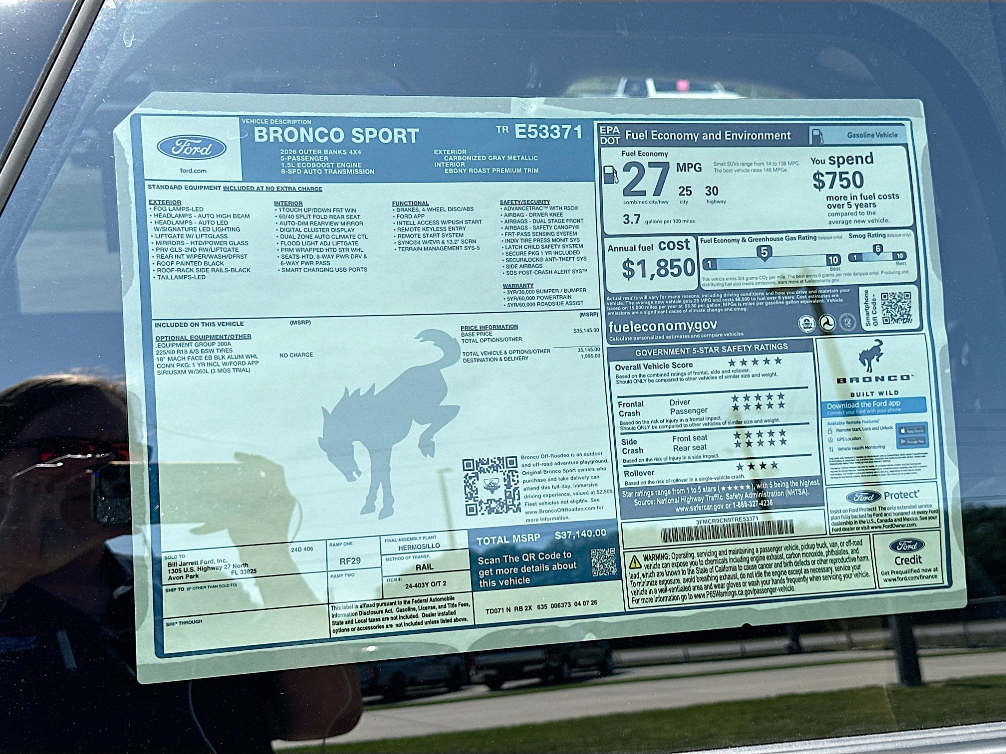 2026 Ford Bronco Sport Outer Banks