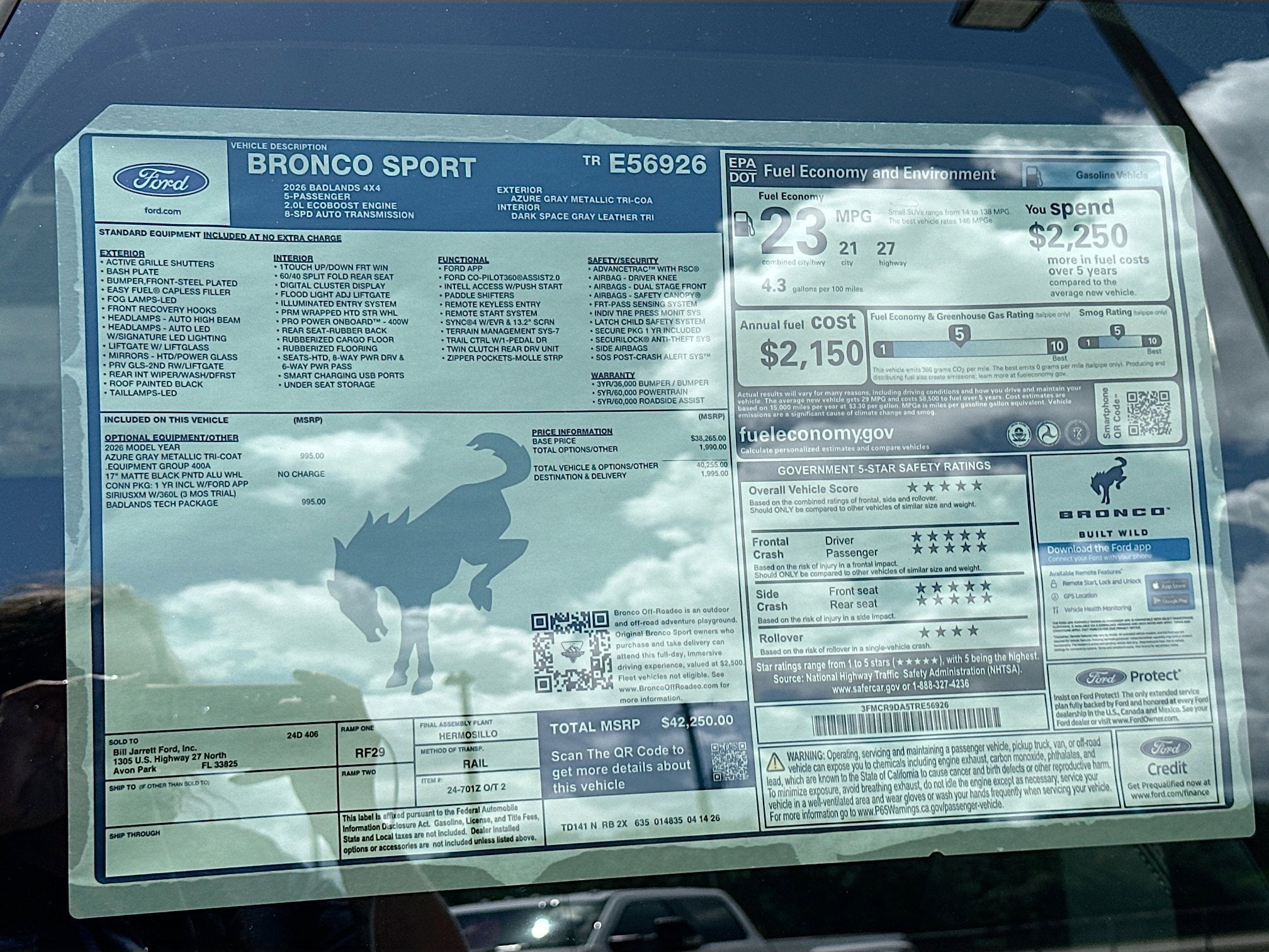 2026 Ford Bronco Sport Badlands
