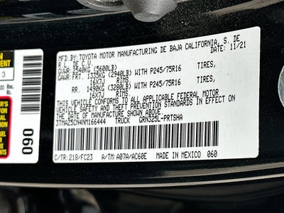 2022 Toyota Tacoma 2WD Base