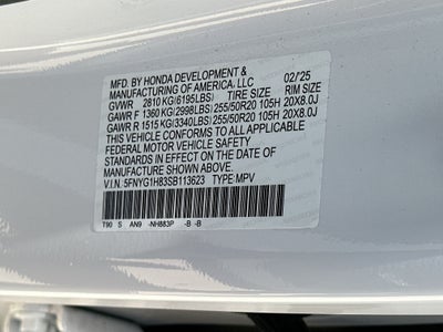 2025 Honda Pilot Elite