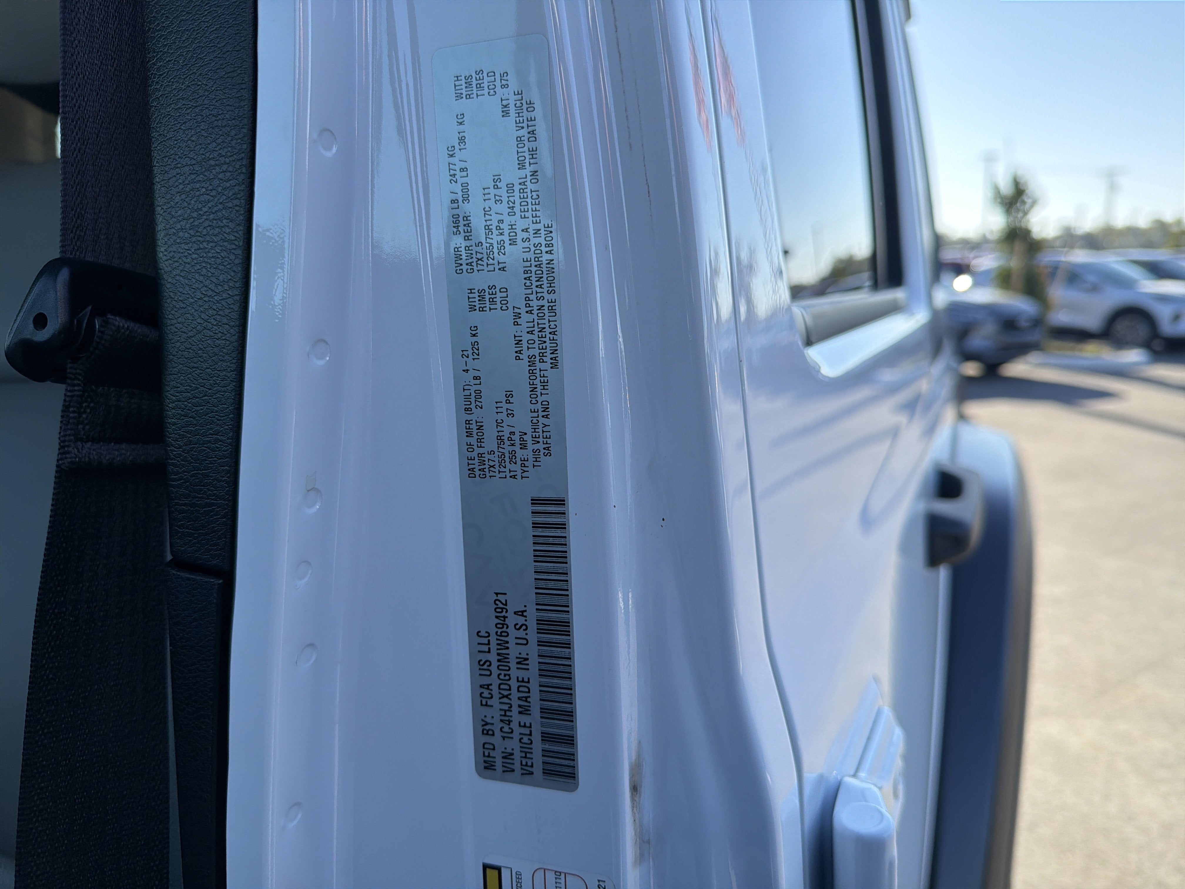 2021 Jeep Wrangler Unlimited Willys