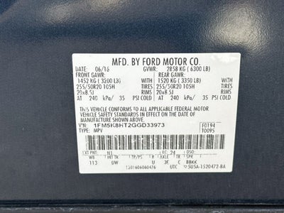 2016 Ford Explorer Platinum