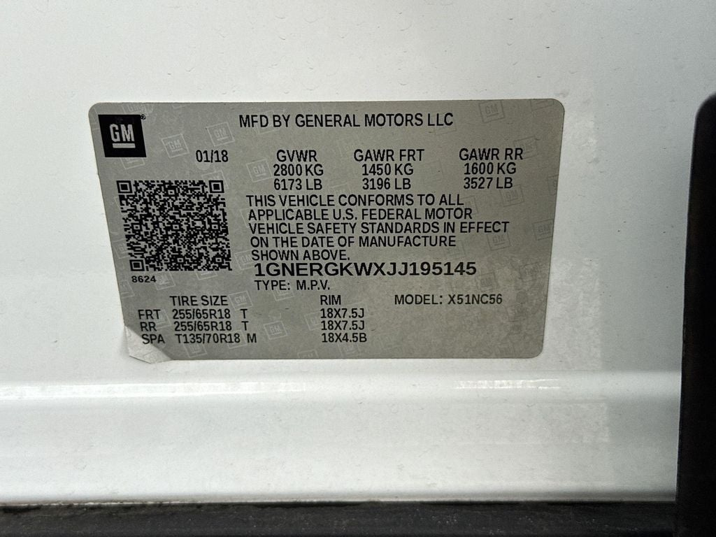 2018 Chevrolet Traverse LT Cloth w/1LT
