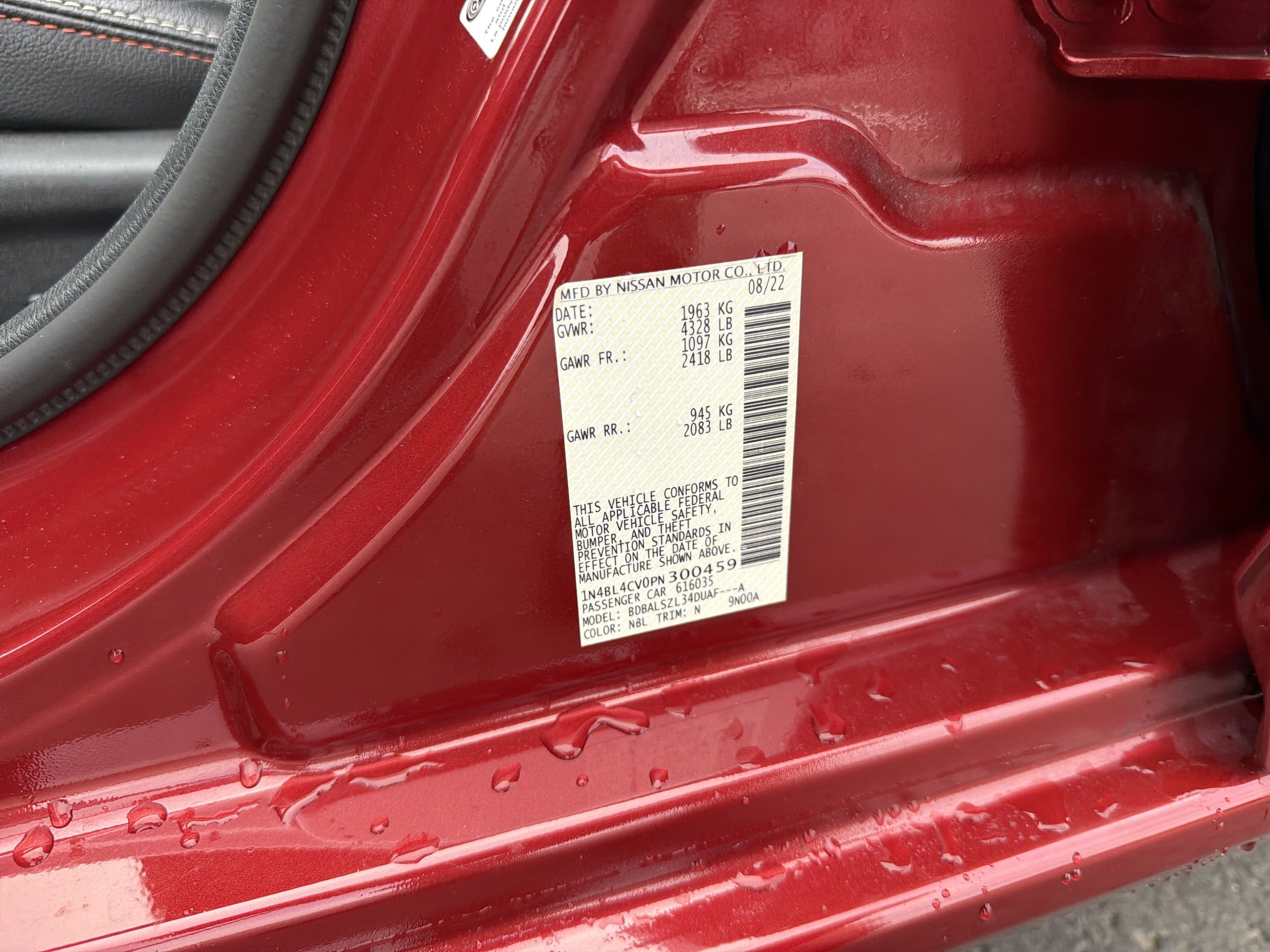 2023 Nissan Altima 2.5 SR