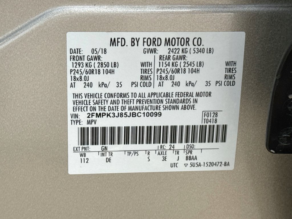 2018 Ford Edge SEL