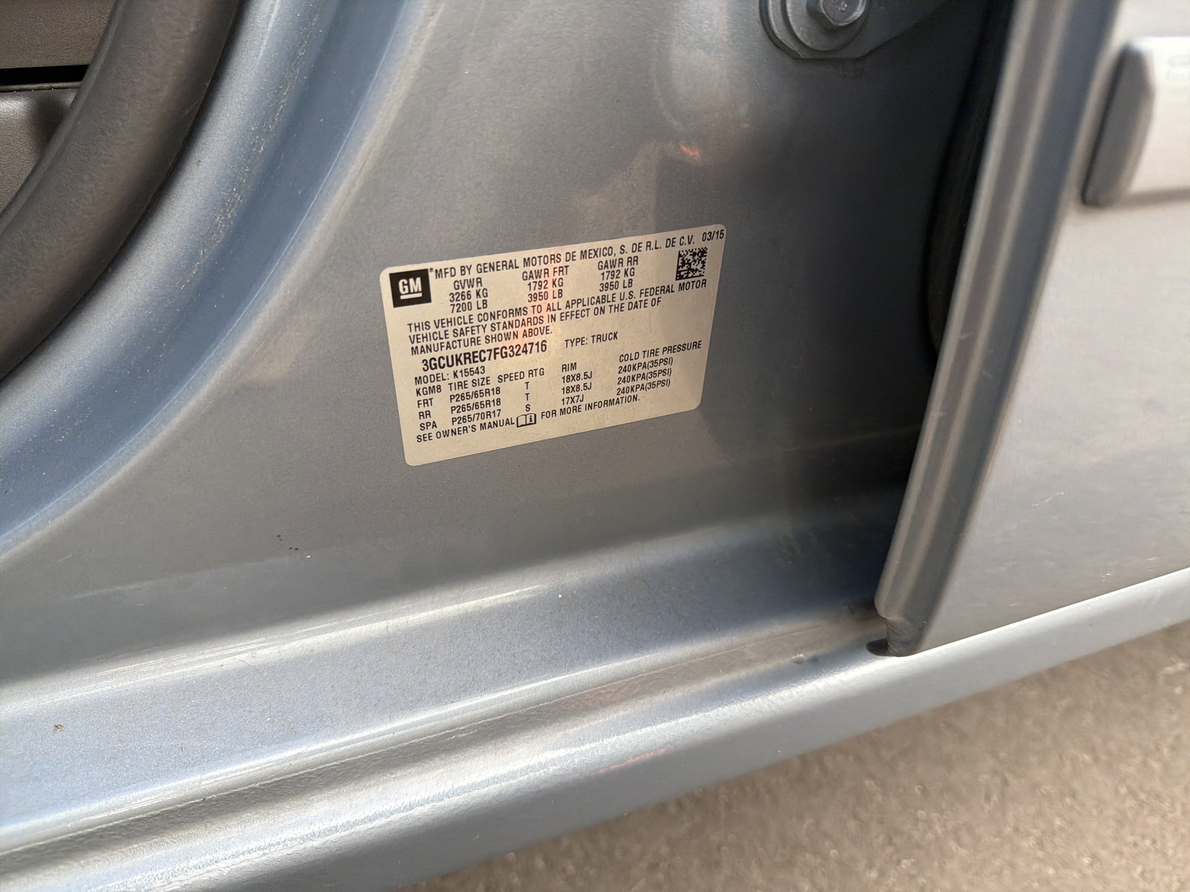 2015 Chevrolet Silverado 1500 LT LT2