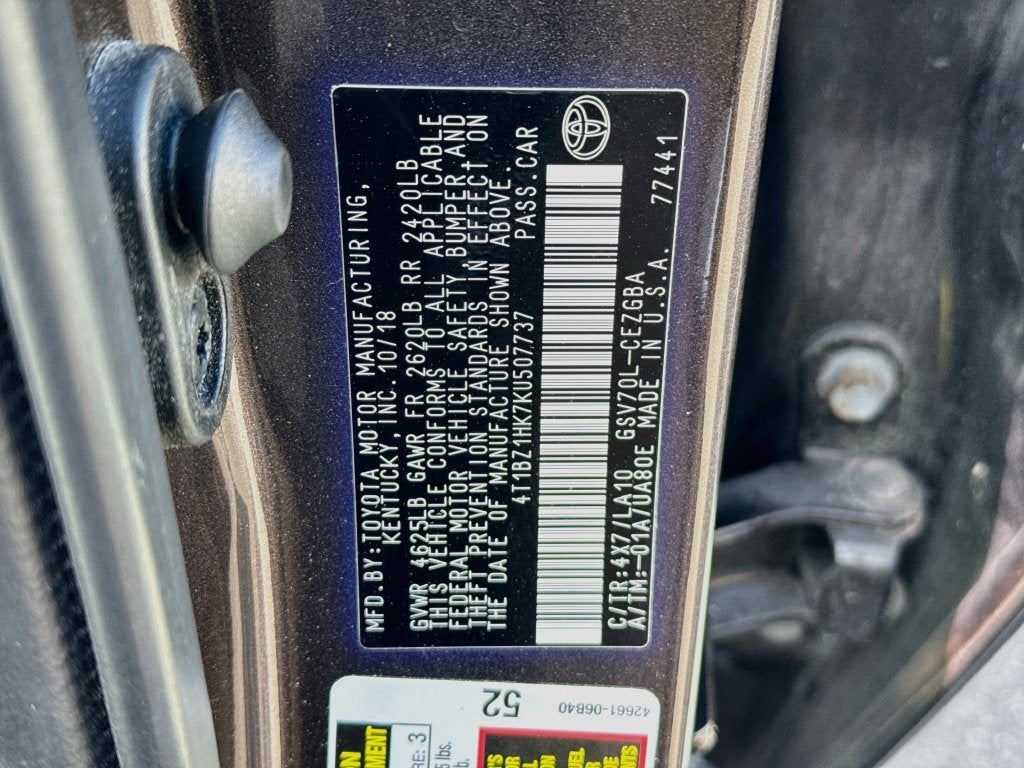 2019 Toyota Camry XLE
