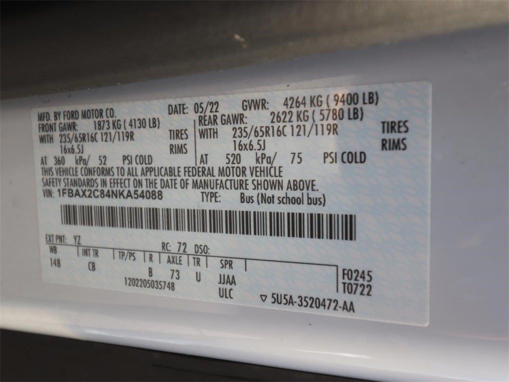 2022 Ford Transit-350 XLT