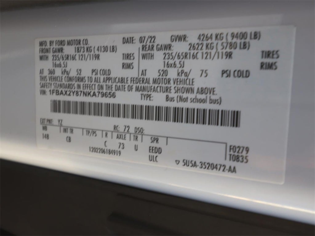 2022 Ford Transit-350 XLT