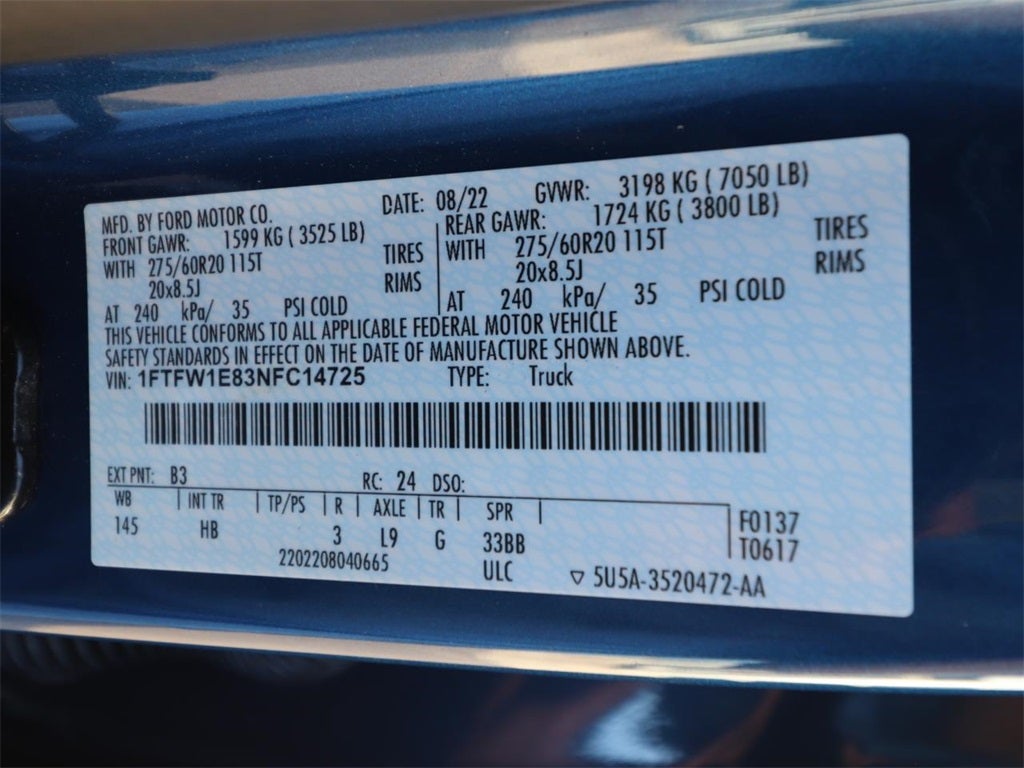 2022 Ford F-150 Lariat