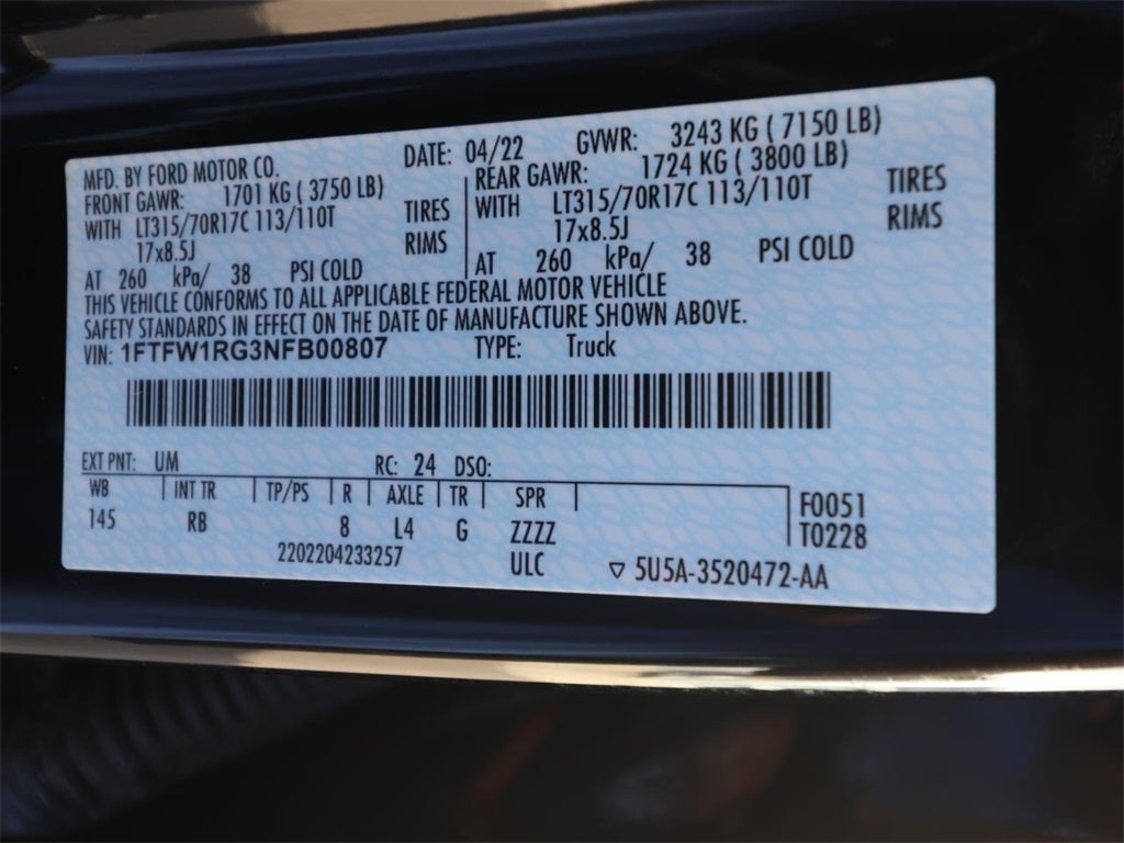 2022 Ford F-150 Raptor