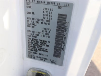 2021 Nissan NV200 SV