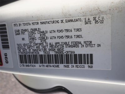 2022 Toyota Tacoma SR