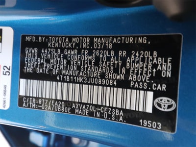 2018 Toyota Camry SE