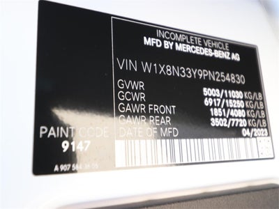 2023 Mercedes-Benz Sprinter 3500 Cab Chassis 170 WB 170 WB