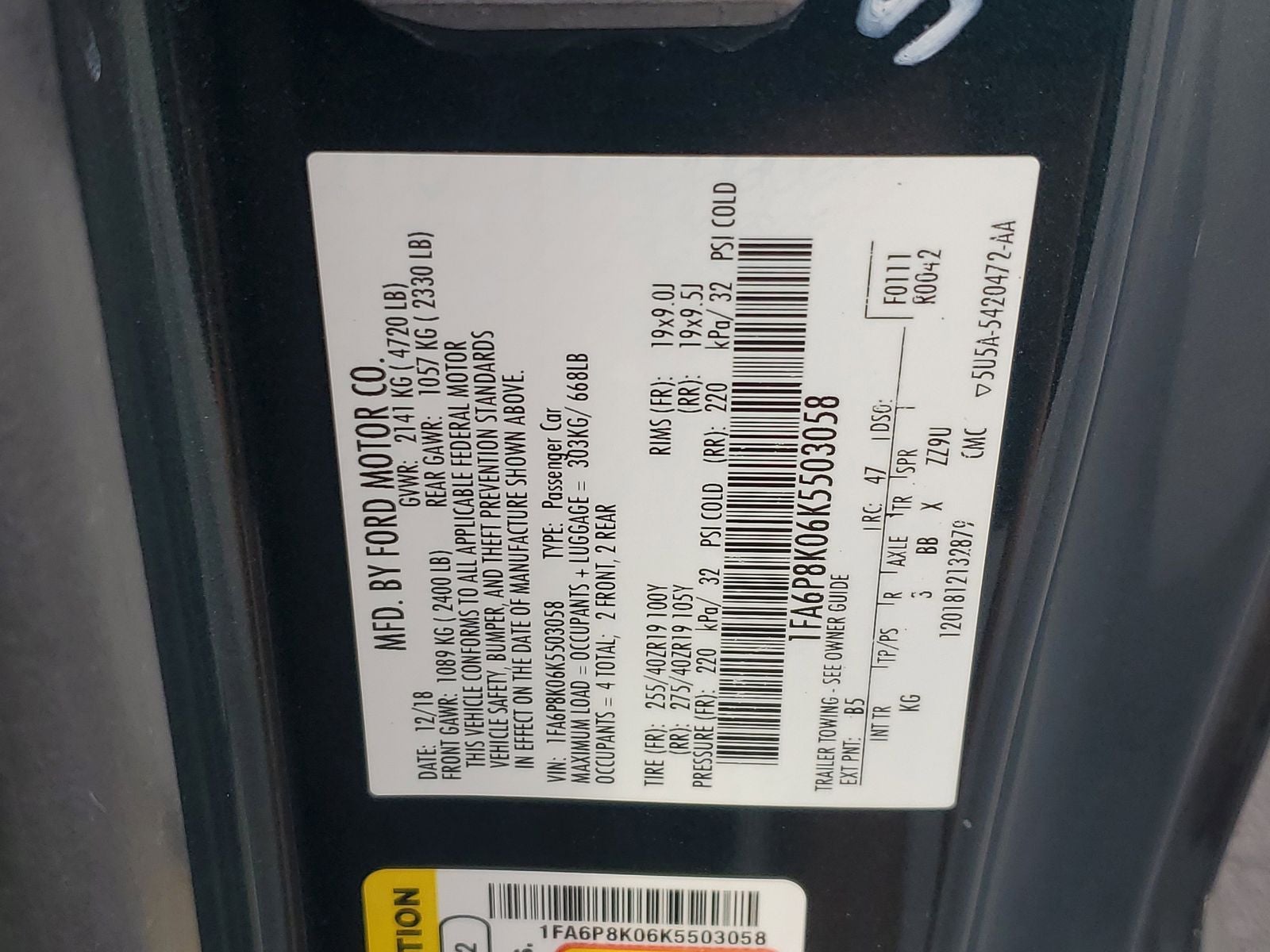 2019 Ford Mustang Bullitt