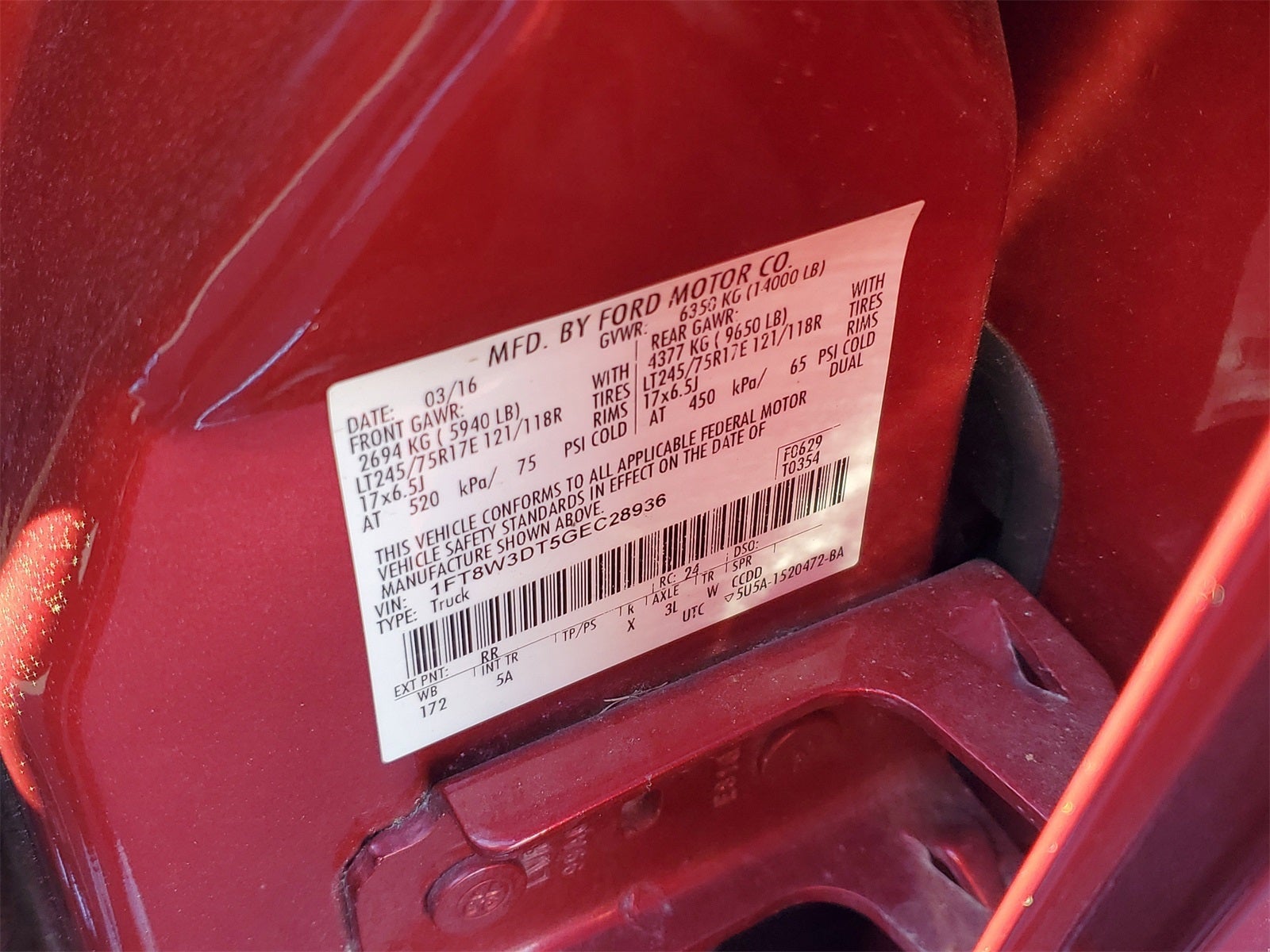 2016 Ford F-350SD Lariat DRW