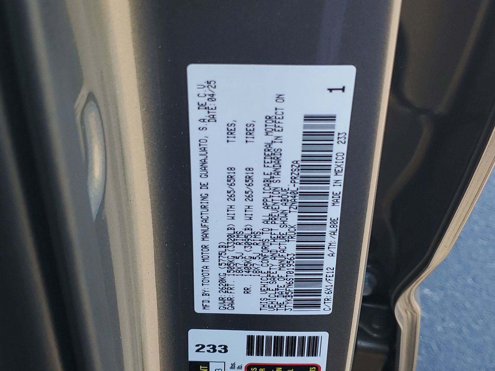 2025 Toyota Tacoma TRD Sport