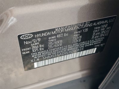 2020 Hyundai Santa Fe Limited