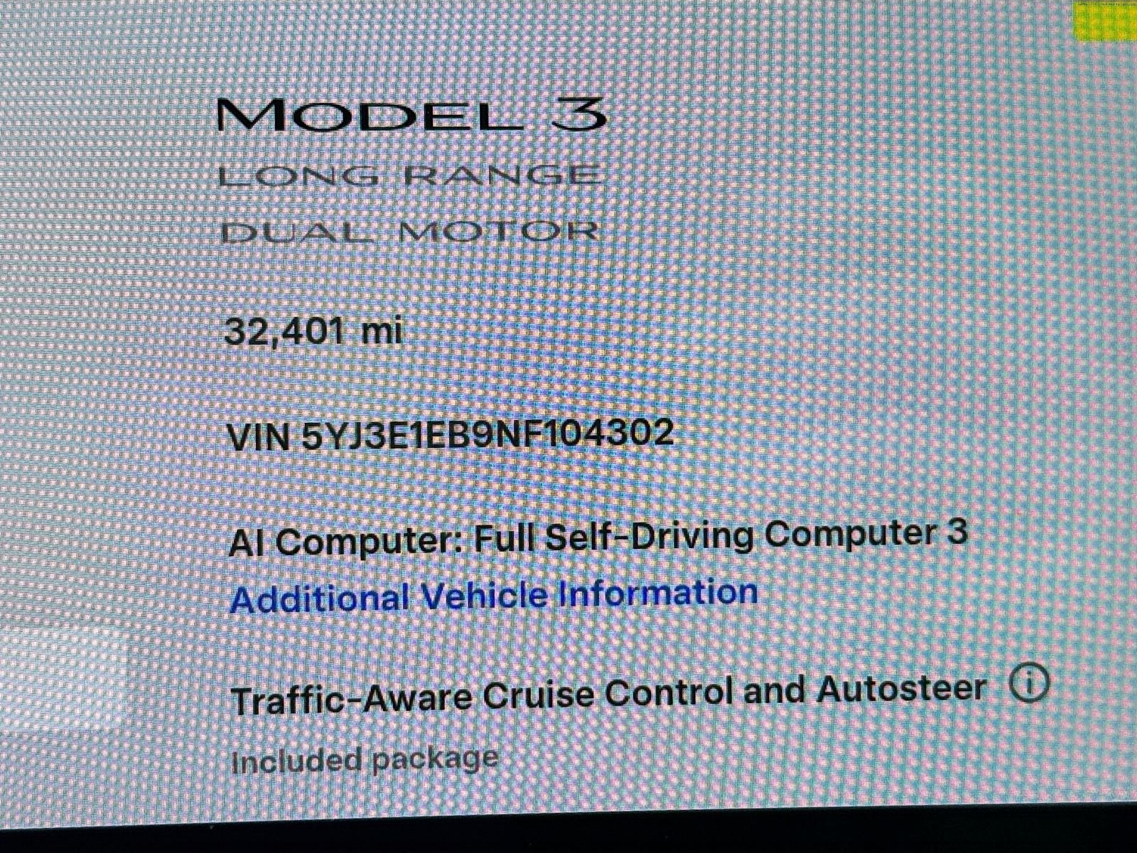 2022 Tesla Model 3 Long Range