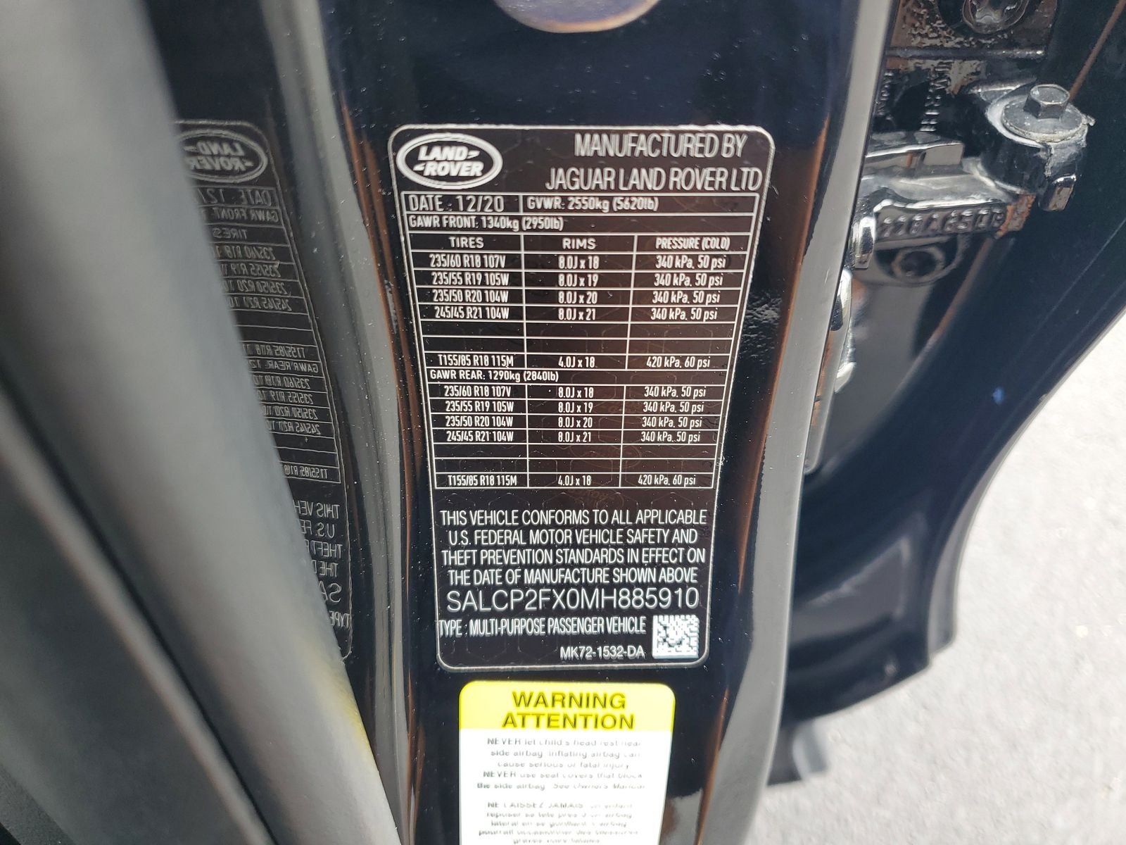 2021 Land Rover Discovery Sport SE